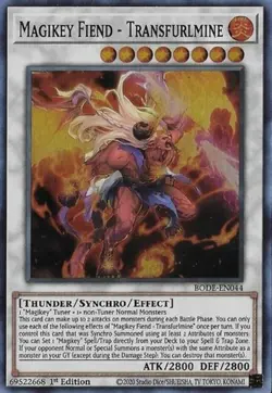 Magikey Fiend - Transfurlmine - BODE-EN044 - Super Rare - 1st Edition - Lightly - Image 1
