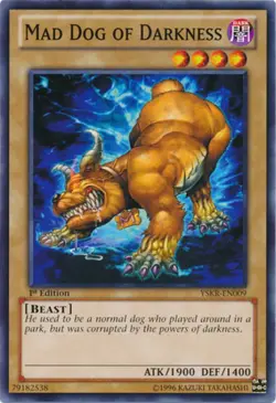Mad Dog of Darkness - YSKR-EN009 - Common - 1st Edition - Lightly Played - Image 1