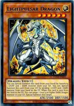 Lightpulsar Dragon - TOCH-EN031 - Rare - Unlimited Edition - Lightly Played - Image 1