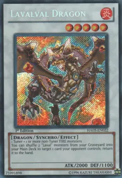 Lavalval Dragon - HA05-EN022 - Secret Rare - 1st Edition - Lightly Played - Image 1