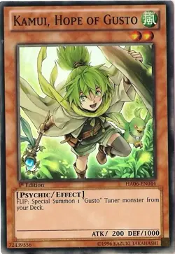 Kamui, Hope of Gusto - HA06-EN044 - Super Rare - 1st Edition - Lightly Played - Image 1