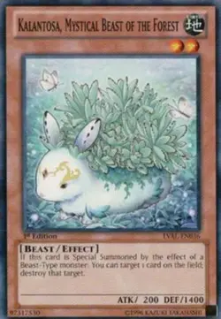 Kalantosa, Mystical Beast of the Forest - LVAL-EN036 - Common - 1st Edition - Li - Image 1