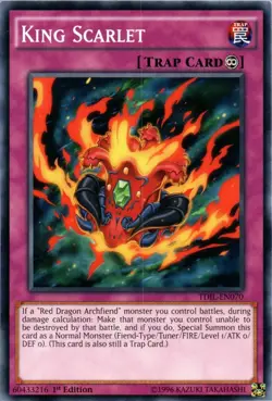 King Scarlet - TDIL-EN070 - Common - 1st Edition - Lightly Played - Image 1