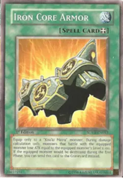 Iron Core Armor - SOVR-EN053 - Common - Unlimited Edition - Lightly Played - Image 1