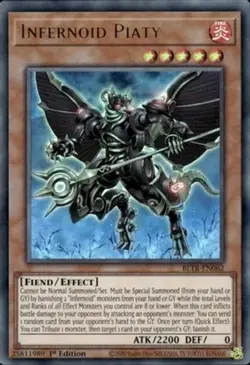 Infernoid Piaty - BLTR-EN062 - Ultra Rare - 1st Edition - Lightly Played - Image 1