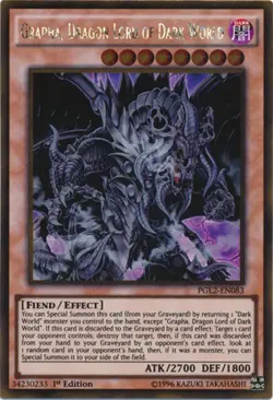 Grapha, Dragon Lord of Dark World - PGL2-EN083 - Gold Rare - 1st Edition - Light - Image 1