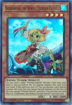 Goldenhair, the Newest Plunder Patroll - GFP2-EN094 - Ultra Rare - 1st Edition - - Image 1