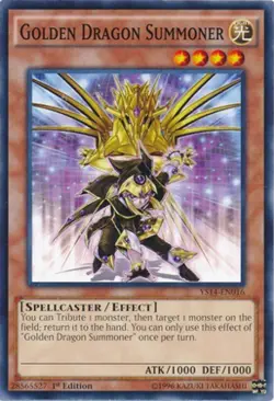 Golden Dragon Summoner - YS14-EN016 - Common - 1st Edition - Lightly Played - Image 1