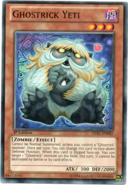 Ghostrick Yeti - LVAL-EN082 - Common - 1st Edition - Lightly Played - Image 1
