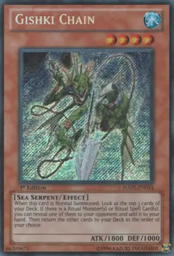 Gishki Chain - HA05-EN034 - Secret Rare - 1st Edition - Lightly Played - Image 1