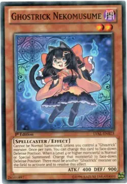 Ghostrick Nekomusume - LVAL-EN023 - Common - 1st Edition - Lightly Played - Image 1