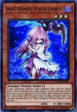Ghost Reaper & Winter Cherries - DUPO-EN076 - Ultra Rare - 1st Edition - Lightly - Image 1