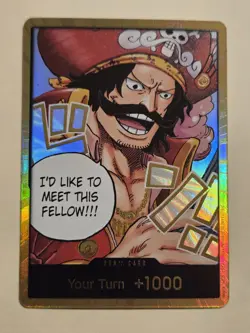 One Piece TCG Don!!! Card I'd Like To Meet This Fellow Gold Your Turn +1000 - Image 1