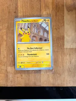 PIKACHU At The Museum Pokemon Card - Jumbo Promo Card - Image 1