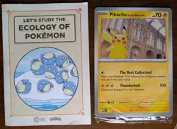 Pikachu At The Museum Card & Ecology of Pokemon | Natural History Museum Promo - Image 1