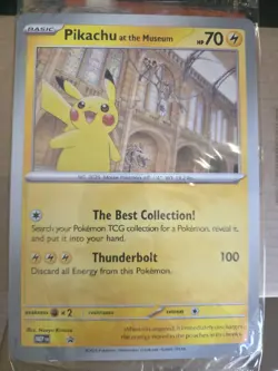 Pokemon TCG Pikachu at the Museum New Sealed National History Museum Promo Card - Image 1