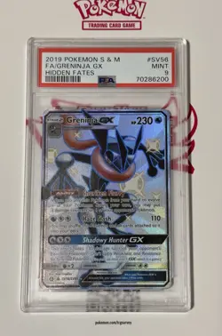 2019 Pokemon SM Hidden Fates Greninja GX Shiny Vault Rare #SV56/SV94 PSA 9 - Image 4