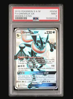 2019 Pokemon SM Hidden Fates Greninja GX Shiny Vault Rare #SV56/SV94 PSA 9 - Image 5