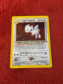 Light Togetic 15/105 Neo Destiny Holo Wotc Pokemon Card Played - Image 1
