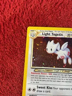 Light Togetic 15/105 Neo Destiny Holo Wotc Pokemon Card Played - Image 2