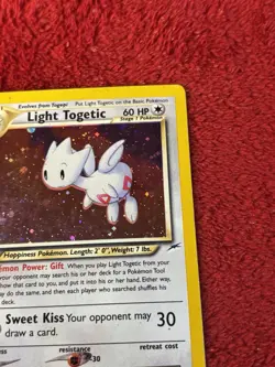 Light Togetic 15/105 Neo Destiny Holo Wotc Pokemon Card Played - Image 3