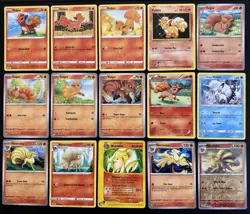 15x Vulpix Ninetails Pokemon Card Lot W/ E Series Ninetails Cute Pokemon Cards - Image 1