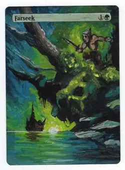 Farseek Altered Art Mtg Hand Painted Card Commander - Image 1