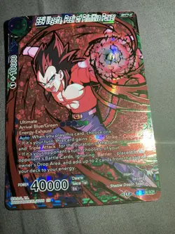 Dragon Ball Super Card SS4 Vegeta, Peak Of Primitive Power BT8-136 SCR Alt Art - Image 1
