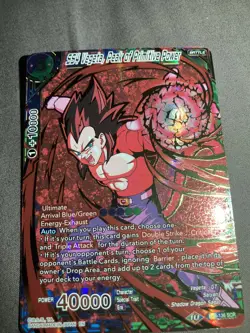 Dragon Ball Super Card SS4 Vegeta, Peak Of Primitive Power BT8-136 SCR Alt Art - Image 2