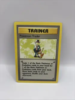 Pokemon Card Pokemon Trader 77/102 Rare Base Set WOTC Trainer HP - Image 1