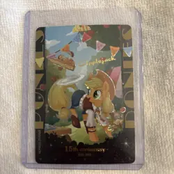 APPLEJACK My Little Pony Kayou Moon Series 8 (15th Anniversary) ZR Card MLP TCG - Image 1