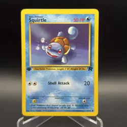 1st Edition Squirtle 68/82 - Team Rocket - Pokemon Card - Lightly Played LP - Image 1