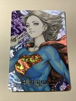 SuperGirl Superman 53 Goddess Anime Waifu Holo Art Card ACG Carddass Girl Sexy - Image 1