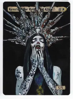 Kenrith, The Returned King Altered Art Mtg Hand Painted Card Commander - Image 1