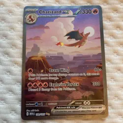 Pokemon TCG Charizard EX 199/165 Scarlet & Violet 151 Card - NM - Image 1