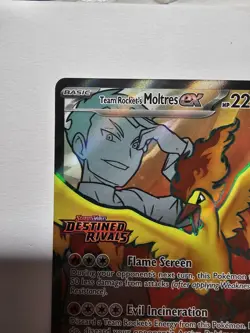 Team Rocket's Moltres ex - (Destined Rivals Stamp) 208/182 Pokemon card - Image 3