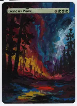 Genesis Wave Altered Art Magic The Gathering Mtg Hand Painted Card Commander - Image 1