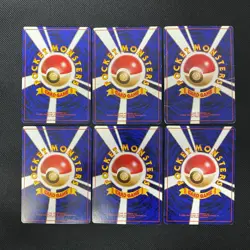 Dark Normal Card Set of 6 Japanese Pokemon Card Old Back s007413 - Image 2