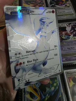 Reshiram 113/114 Black & White Full Art Ultra Rare Pokemon Card 2011 NM- - Image 5