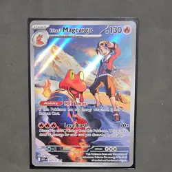 Pokemon Ethan's Magcargo Holo Card 222/217 Stage 1 HP 130 Lava Burst ASC - Image 1