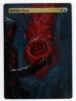 Dovin's Veto Art Mtg Hand Painted Card Commander - Image 1