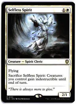 Selfless Spirit NM BLC Commander: Bloomburrow MTG - Image 1