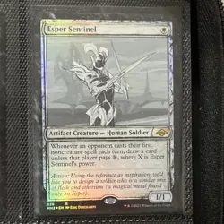 Magic The Gathering Esper Sentinel Modern Horizons 2 Foil Showcase - Image 1