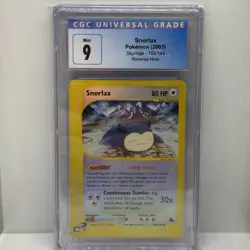 Snorlax Skyridge 100/144 CGC Mint 9 Reverse Holo Pokemon TCG - Image 1