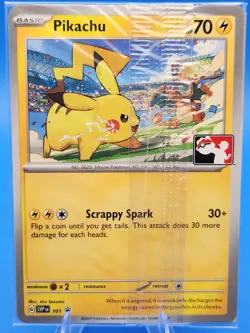 Pokemon TCG Pikachu SVP Black Star Promo SVP 101 2023 English Stamped Sealed - Image 1