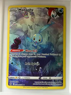 Manaphy GG06/GG70 Holo Crown Zenith Galarian Gallery Pokemon NM - Image 1