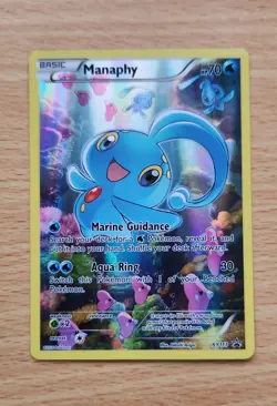 Pokemon TCG Manaphy XY113 Full Art Holo Card Black Star Promo - Image 1