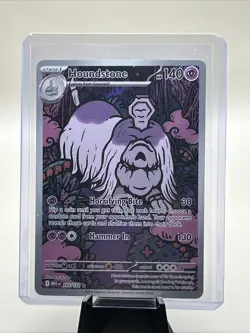 Pokemon 2025 ME01: Mega Evolution Card 145/132 Houndstone Illustration Rare NM - Image 1