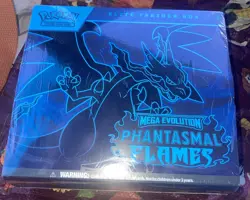 Pokemon Mega Evolution Phantasmal Flames Elite Trainer Box Mega Charizard X ETB - Image 1