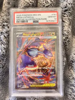 Pokemon Mega Latias ex 181/132 Me01 Special Illustration Rare Holo PSA 10 - Image 1